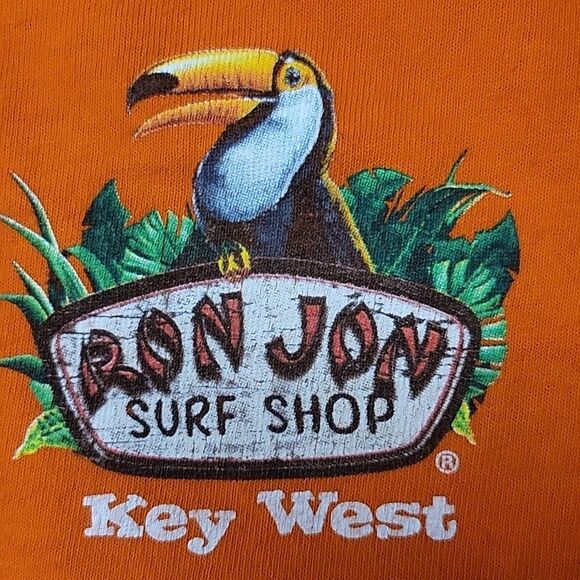 RON JON YOUTH SURF SHOOP SHOP TEE FOR KEY WEST. YOUTH SIZE SMALL 17X20 - Picture 2 of 6